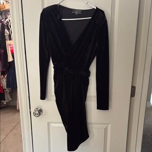 Elegant Black Velvet Dress